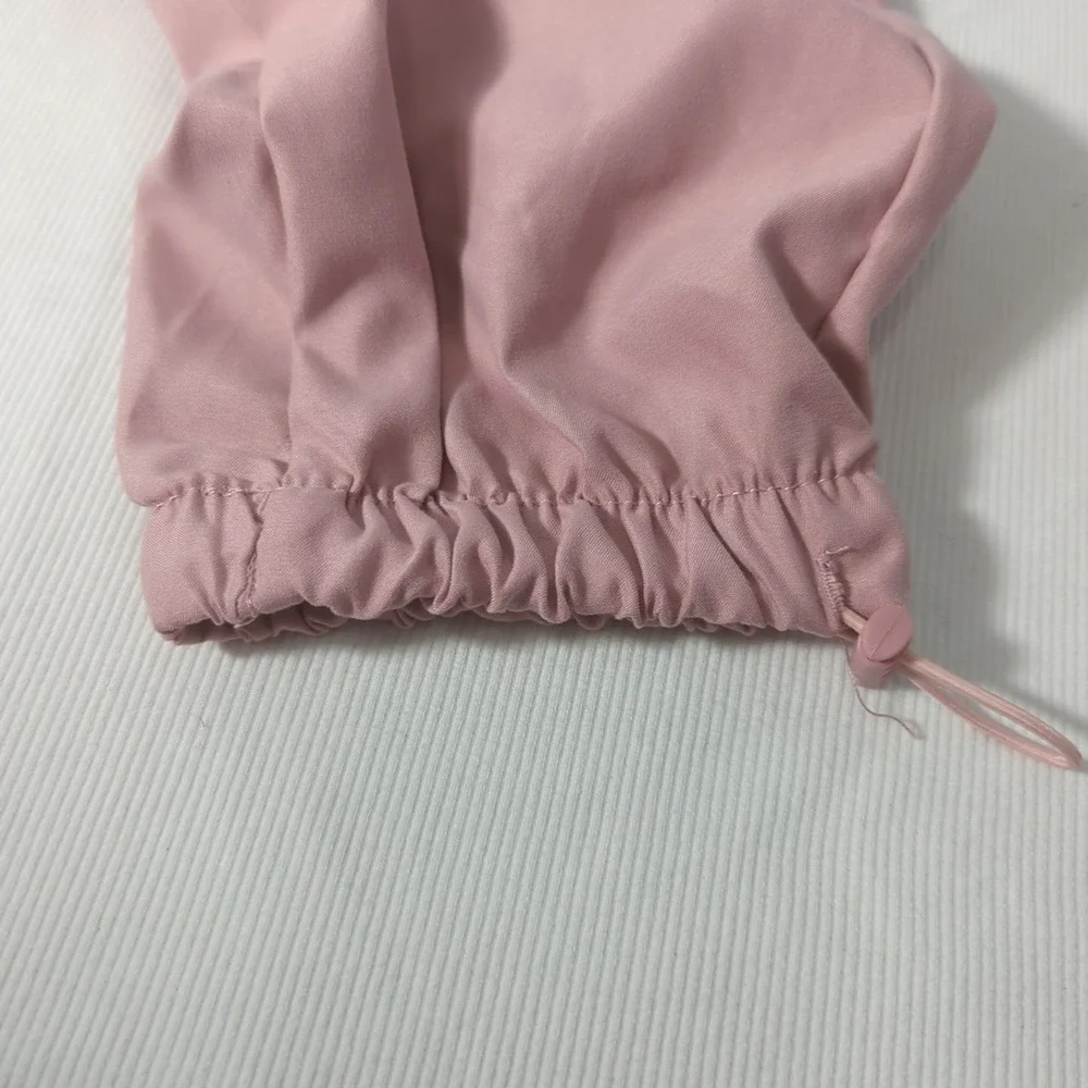 Refuge Women's Size Small Pink Cargo Pants With Elastic Waist & Pockets 265‎